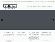Tablet Screenshot of burvillelaw.com